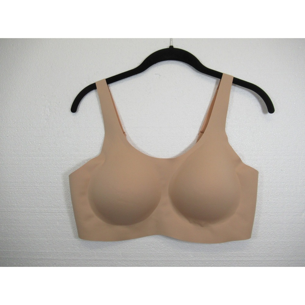 Knix Luxelift Pullover Bra XL+ Beige Wireless Removable Pads Seamless